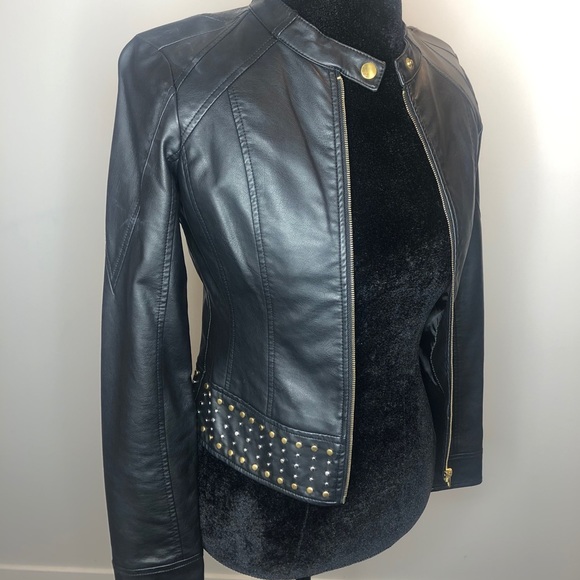 Forever 21 Studded Faux Leather Jacket - Picture 4 of 6